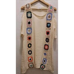 Crochet‎ Top Hippie Boho Flower